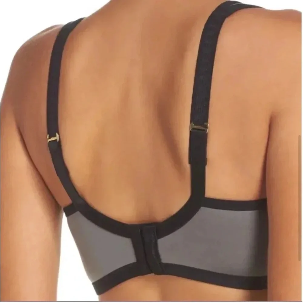 Natori Gray Sports Bra with Racerback Design 34G